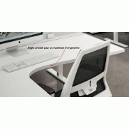 Bureau d'angle IdeaTube avec retour + caisson - Quadrifoglio - Blanc 9010, 160, Blanc, Droite_1