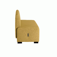 Canapé 2 places jaune safran_1