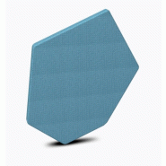 Dalle acoustique Bazalto - MDD - Bleu clair, 65 mm_1