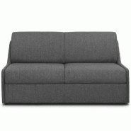 Canapé lit convertible Expresso - Express compact 160 cm - Matelas 16 cm - Tissu tweed gris graphite_1