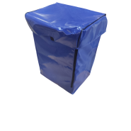 Housse pour chariot pliable distribution publicité 2 piles - PVC imperméable - Référence : HOUSSE TR03_1