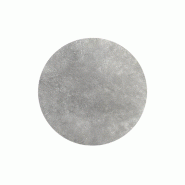 Infinity table de bistrot avec piètement blanc + plateau HPL Moonstone Ø70 cm_1