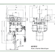 Palan électrique à chaîne Hadef® 62/05 - REF : 61000 - Compact et silencieux pour levage vertical jusqu'à 2t_1