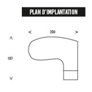 Plan Compact Manager Aeris avec Retour Caisson - Référence 9351 BD B - Fabrication Française - Plateau Chêne Gris, Piétement Blanc_1