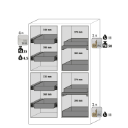 Armoire de sécurité Q-CLASSIC-90 modèle Q90.195.120.MM - Réf 34192-040-34213 - robuste et conforme NF EN 14470-1_1