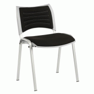 Chaise d'accueil tissu Anita - Bleu_1