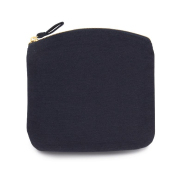 Pochette à fermeture zippée en coton canvas - Réf: KI0742 - Kimood_1