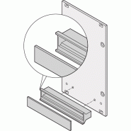 Poignée statique SCHROFF en plastique en forme de trapèze, gris, 12 CV_1