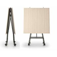 Table Serenity - plateau rabattable, roulettes, finitions personnalisables - idéale pour bureaux et espaces de réunion_1