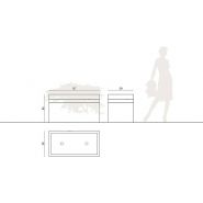 Brno 133133 - Jardinières en béton sablé ou peint - Komserwis - Hauteur 65 cm_1