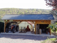 Hangar 2 pans décalés - Structure en sapin lamellé collé - 11.00ml x 6.00ml - Hauteur 4.12ml_1