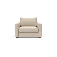Fauteuil design convertible avec accoudoirs - COSIAL Innovation Living - Tissu Phobos Latte - Lit 80x202 cm_1