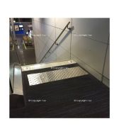 Pod 304 - 316 INX - Bande d'éveil à la vigilance en inox - Viso - Dimensions 810 x 620 x 7 mm_1