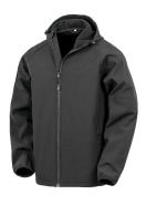 Veste softshell recyclée 3 couches à capuche homme - Réf: R911M - Imperméable, respirante, coupe-vent_1