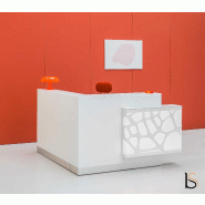 Banque d'accueil d'angle Organic avec éclairage - MDD - Gauche_2