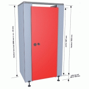 Cabines sanitaires PMR Origine - Hauteur 206,6 cm - Parois 10 mm avec traitement antibactérien_1