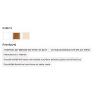 Clôture PVC CL 08 C / Type 01 C - CG Pro - Barreaudage vertical par lames PVC - Traverses mortaisées et renfort métallique_1