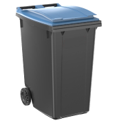 Conteneur 360 L - PEHD injecté - Norme EN 840 - Préhension frontale - Fabrication Française_1