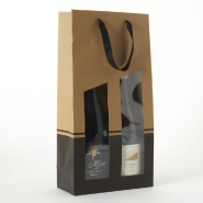 Sac kraft 2 bouteilles Seduction Line 19x9,1X38,5cm - par 10_1