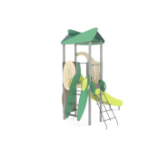 Structure multi-activités métallique Organik - LD1OR1151 - Ludoparc - 1 tour - pour 10 enfants et plus - dès 1 an_1