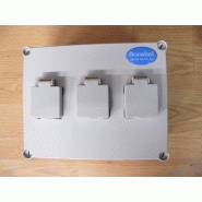 Coffret de rechargement IP66 IK08 pour vélo, trottinette et scooter électrique - 3 prises IP54 NF 16A_1