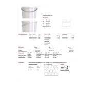 Lot de 5 seaux plastiques alimentaires de 11,5 litres - avec couvercles - polypropylène_1