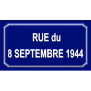 Plaque de rue - Aluminium ou Thermoplastique - WP Signalisation_1