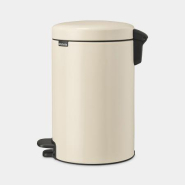 Poubelle à pédale newIcon 12 litres Soft Beige - Brabantia - Volume S - Couvercle soft-close - Anti-odeurs_1