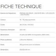 Talkie walkie Midland G9 PRO Mimetic - écran LCD, antenne optimisée, 8 canaux PMR446_1