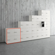 Casiers de rangement modulaires - QUADRIFOGLIO - A clé, 2 x 2 cases_1