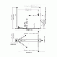 Pont élévateur 2 colonnes 4,0t - Déverrouillage manuel_1