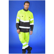 Blouson Select Wear haute visibilité - Réf. 435*CP4 - EN ISO 20471 classe 2, multipoches, bandes rétroréfléchissantes_1