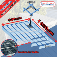 Caillebotis en acier galvanisé 1000mmx500mm - [Maille 70mmx50mm]_1