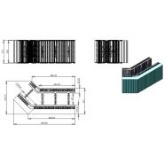 Coffrage isolant angle 45° - Reverbloc - épaisseur 34 cm - R = 5.38_1