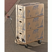 Mottez - Coin rouleur double fonction - B739V - Métal embouti - Charge maxi 200 kg - Roulette Ø 40 mm_1