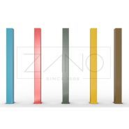 01.088.Sc - Potelets fixes Zano - 6 kg - Hauteur 100 cm - Acier noir ou inoxydable_1