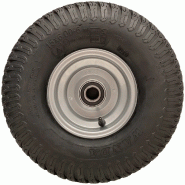 15x6.00-6 Grass Lawnmower Wheels 65mm Hub, Tyre on Rim 20mm Bearings (Set of 4)_1
