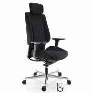 Fauteuil ergonomique Azkar en tissu - Sokoa - Noir_1