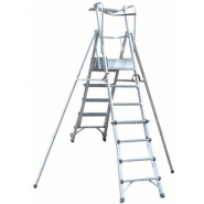 Plateforme type Gazelle PIRL et PIR télescopiques - aluminium antidérapant avec garde-corps et normes PIRL 93.353 – PIR 93.352_1