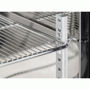 Arrière-bar noir 2 portes vitrées inox - 228 L | Coolhead - BBA218_1