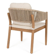 Chaise avec accoudoir Thiago bois d'acacia FSC 63 x 59,5 x 84 cm - par 2_1