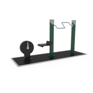 Équipement de fitness extérieur - Denfit Gym Combi 4 - 8065118 - Hags - Vert - Installation sur dalle ou plot béton_1