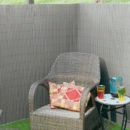 Nature écran de jardin à double face pvc 1,5x3 m gris 428520_1