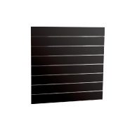 Panneau rainuré R15 L120xH120cm épaisseur 18mm - noir laqué - double couche de laque - réf. 44656_1
