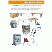 Table pliante rectangulaire - verrouillage à bague coulissante - piétement acier époxy noir - réglable en hauteur_1