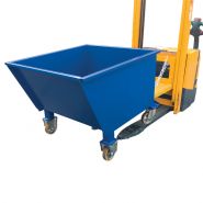 Benne basculante manuelle (BBM) - 1500 litres - fabrication française - ouverture par levier et loquet de sécurité_1