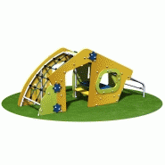 Structure de jeu maisonnette inox - Declik gamme Microparc DKM5 pour enfants de 6 mois à 4 ans_1