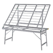 Table aluminium inclinée 150x80x150cm - robuste, repliable, usage intensif jusqu'à 140 kg_1