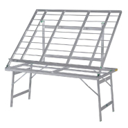 Table aluminium inclinée 150x80x150cm - robuste, repliable, usage intensif jusqu'à 140 kg_1