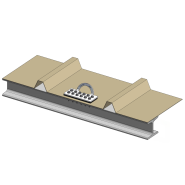 Ancrage bac V2 - dispositif de protection contre les chutes de hauteur en inox électropoli - conforme EN795 classe A_1